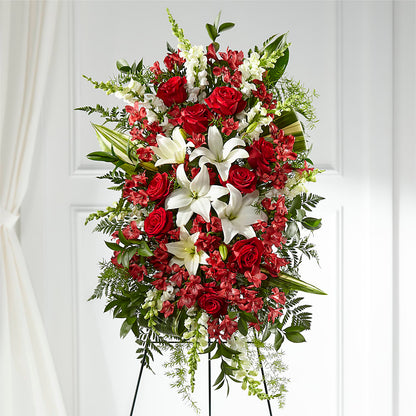 Everlasting Memory Standing Spray –  Gathered Blooms By Emily, Fairburn GA