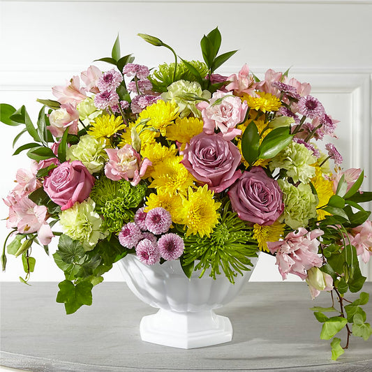 Healing Thoughts Arrangement –  Gathered Blooms By Emily, Fairburn GA