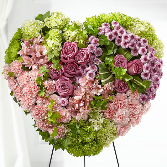 Heartwarming Standing Heart –  Gathered Blooms By Emily, Fairburn GA