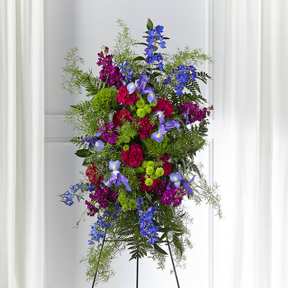 Heavenly Skies Standing Spray –  Gathered Blooms By Emily, Fairburn GA