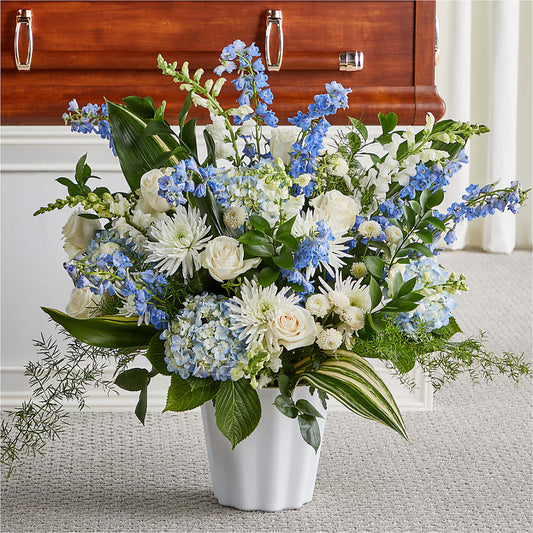 Everlasting Memories Floor Basket –  Gathered Blooms By Emily, Fairburn GA