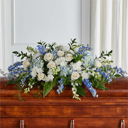 Timeless Essence Casket Spray –  Gathered Blooms By Emily, Fairburn GA