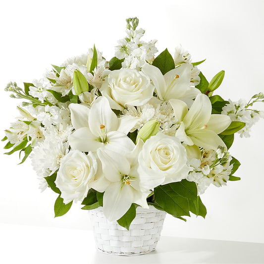 Peaceful Reflections Arrangement –  Gathered Blooms By Emily, Fairburn GA