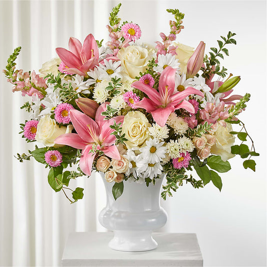 Empathetic Blooms Urn Arrangement –  Gathered Blooms By Emily, Fairburn GA