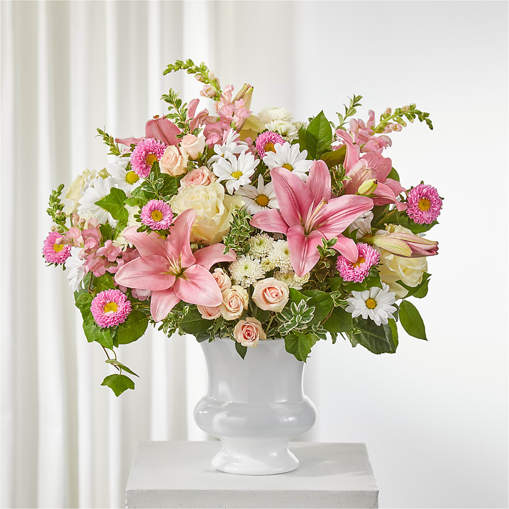 Empathetic Blooms Urn Arrangement –  Gathered Blooms By Emily, Fairburn GA