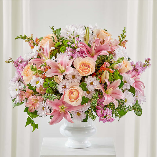 Heartfelt Gesture Urn Arrangement –  Gathered Blooms By Emily, Fairburn GA