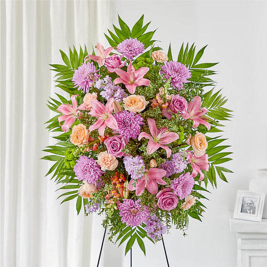 Love & Light Standing Spray –  Gathered Blooms By Emily, Fairburn GA