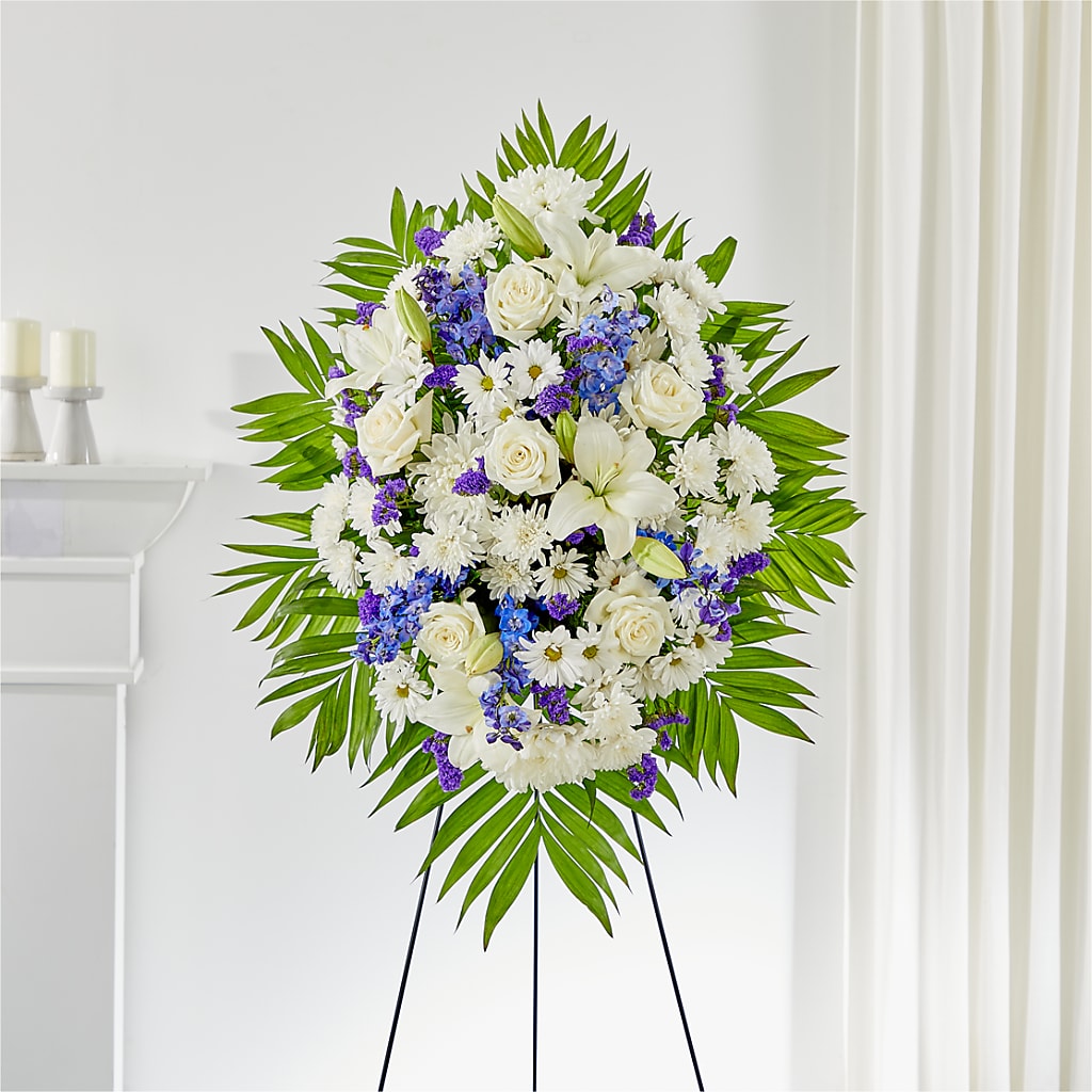 At Rest Standing Spray –  Gathered Blooms By Emily, Fairburn GA
