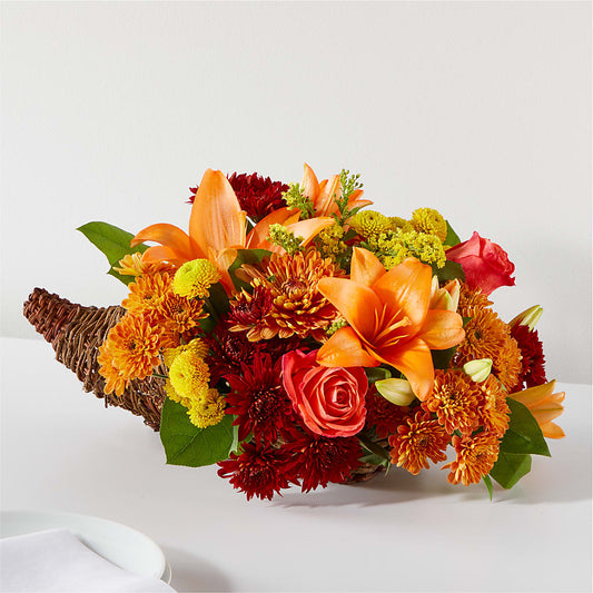 Bouquet of Blessings Cornucopia –  Gathered Blooms By Emily, Fairburn GA