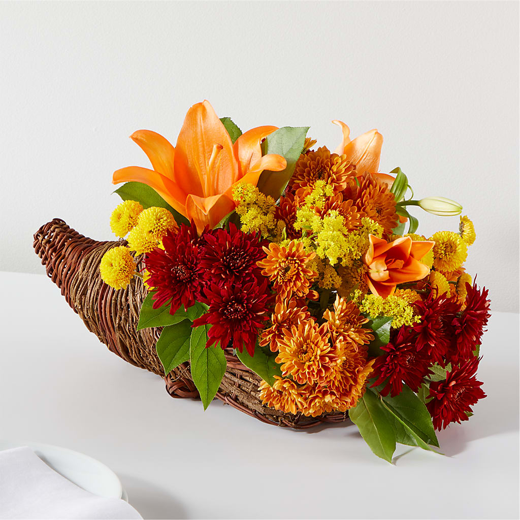 Bouquet of Blessings Cornucopia –  Gathered Blooms By Emily, Fairburn GA