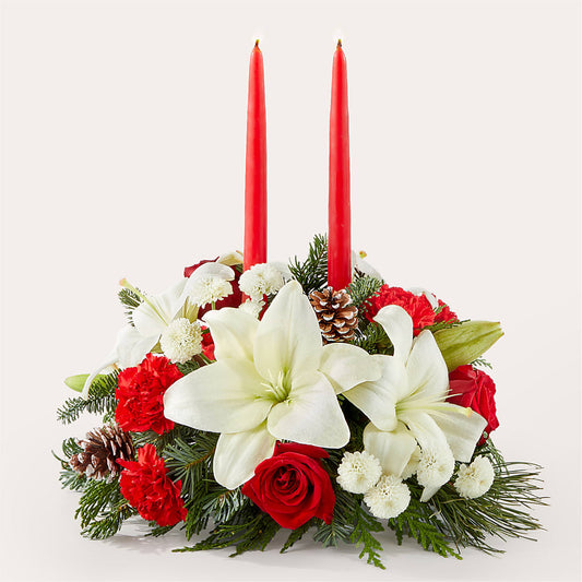Seasonal Festivities Centerpiece –  Gathered Blooms By Emily, Fairburn GA
