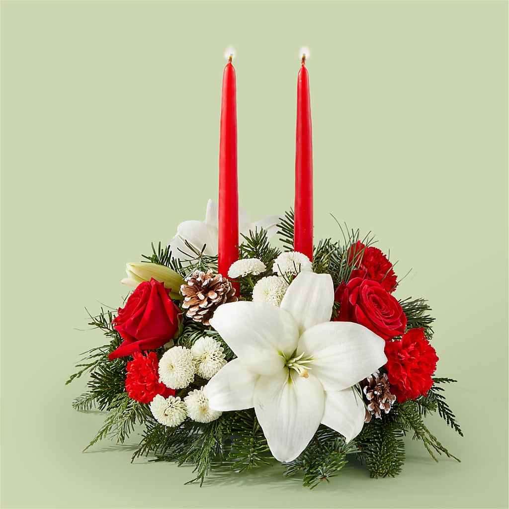 Seasonal Festivities Centerpiece –  Gathered Blooms By Emily, Fairburn GA