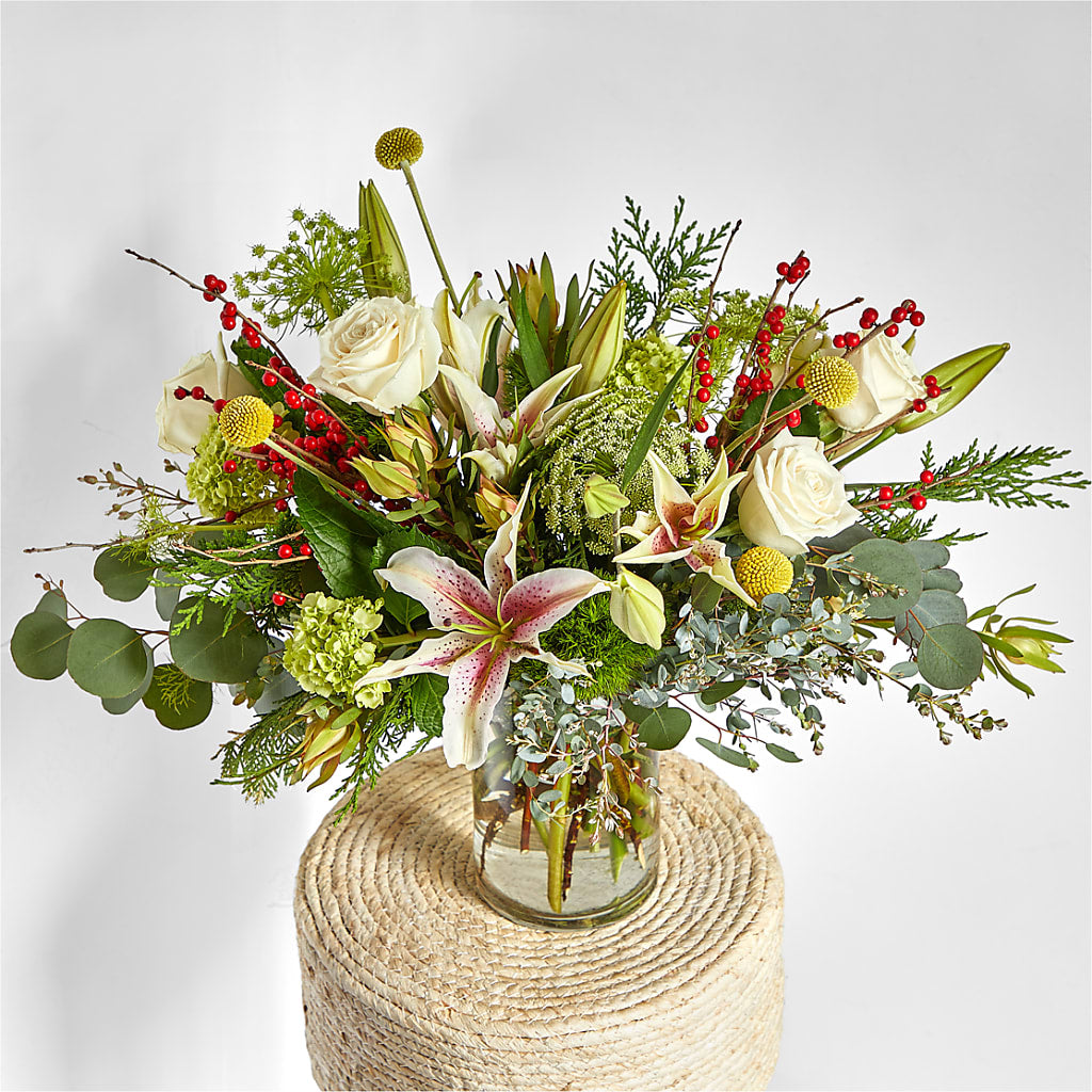 Berry & Bright Bouquet –  Gathered Blooms By Emily, Fairburn GA