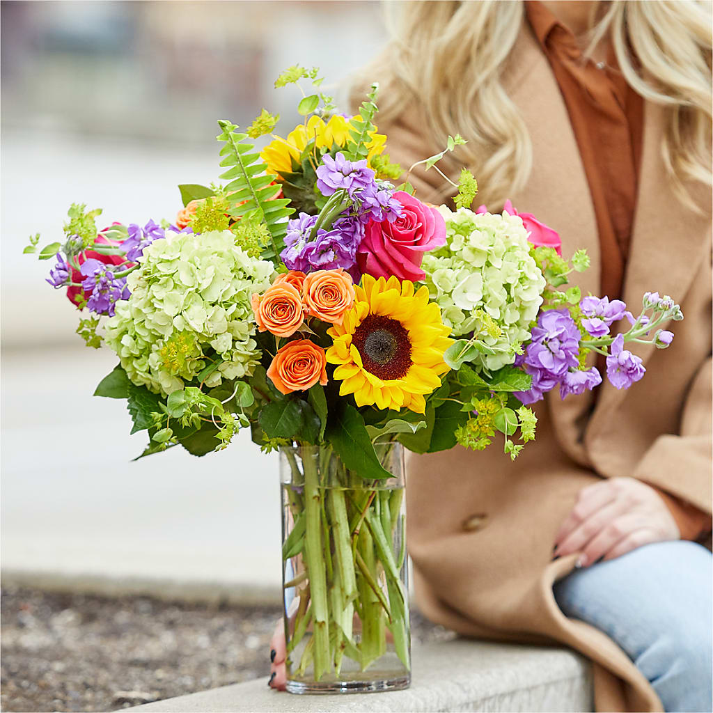 Vibrant Greetings Bouquet –  Gathered Blooms By Emily, Fairburn GA