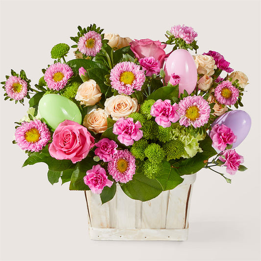 Get Eggcited Basket –  Gathered Blooms By Emily, Fairburn GA