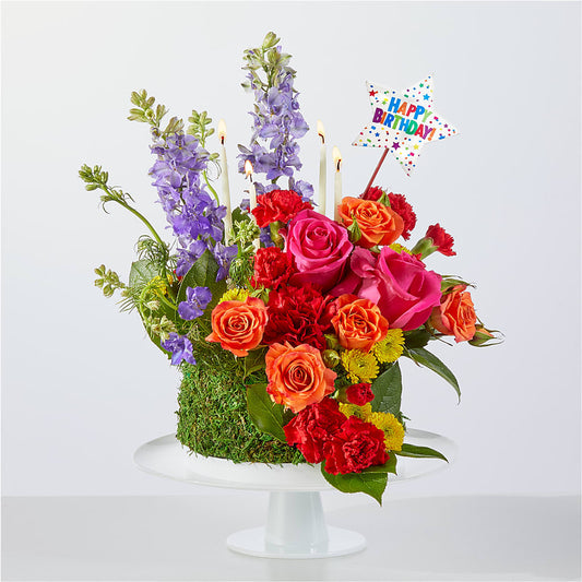 Best Year Yet Floral Cake –  Gathered Blooms By Emily, Fairburn GA