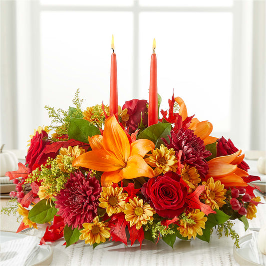 Autumn's Embrace Centerpiece –  Gathered Blooms By Emily, Fairburn GA