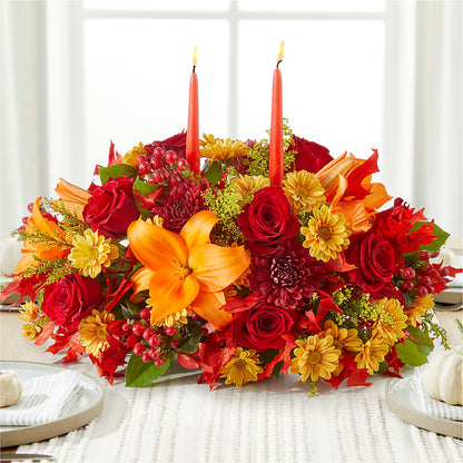 Autumn's Embrace Centerpiece –  Gathered Blooms By Emily, Fairburn GA