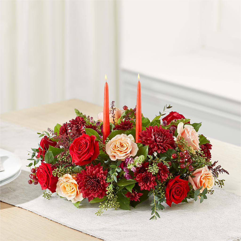Most Thankful Centerpiece –  Gathered Blooms By Emily, Fairburn GA