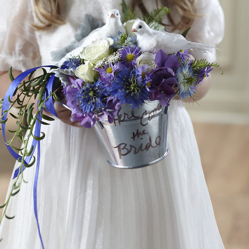 Enchantment Flower Girl Arrangement –  Gathered Blooms By Emily, Fairburn GA
