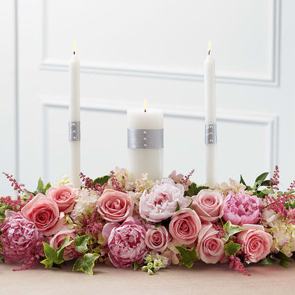 Worldwide Romance Unity Candle Arrangement –  Gathered Blooms By Emily, Fairburn GA