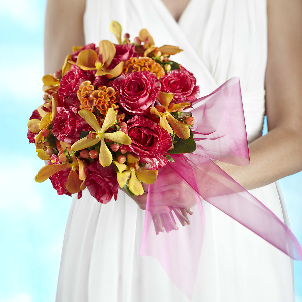 Brilliant Shades of Love Bouquet –  Gathered Blooms By Emily, Fairburn GA