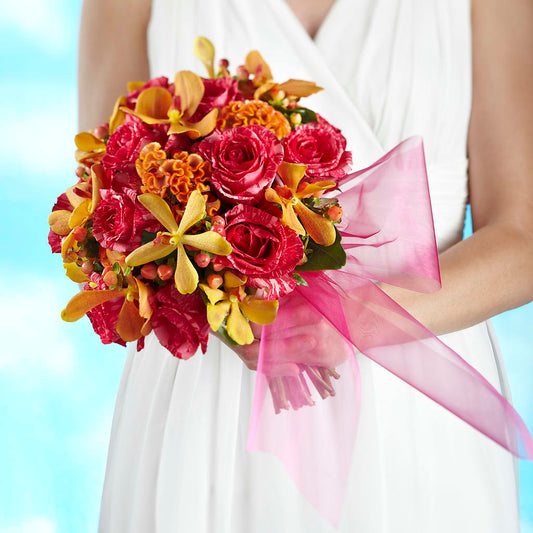Brilliant Shades of Love Bouquet –  Gathered Blooms By Emily, Fairburn GA