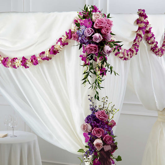 Color & Light Chuppah Decor –  Gathered Blooms By Emily, Fairburn GA