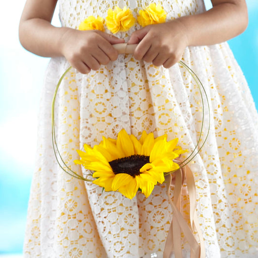 Sweet Sunshine Flower Girl Bouquet –  Gathered Blooms By Emily, Fairburn GA