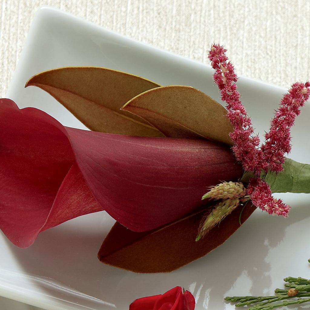 Red Calla Boutonniere –  Gathered Blooms By Emily, Fairburn GA